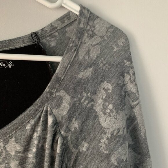 Stetson Darling Gray Burnout Jersey Mini Dress Size Small - Picture 3 of 6